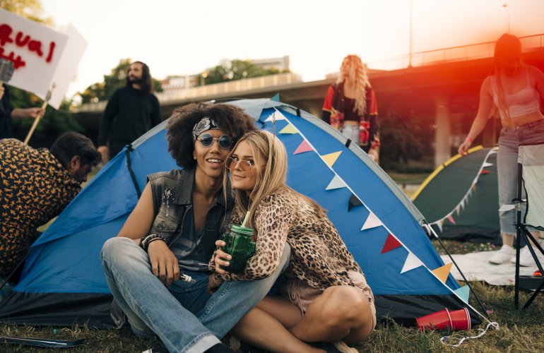 Schade op festival