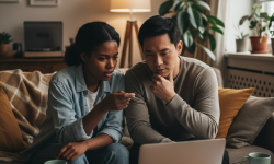 Koppel berekent online hun schuldsaldoverzekering via Mijnvergelijker.be.